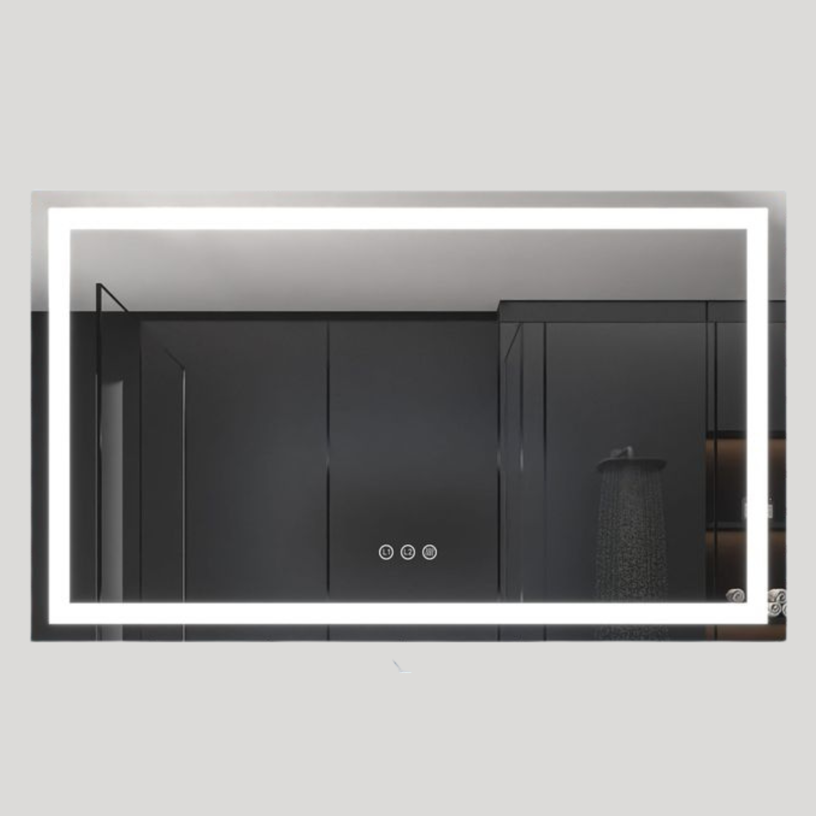 Modern LED Bathroom Mirror with Touch Control & Anti-Fog (140 x 80)