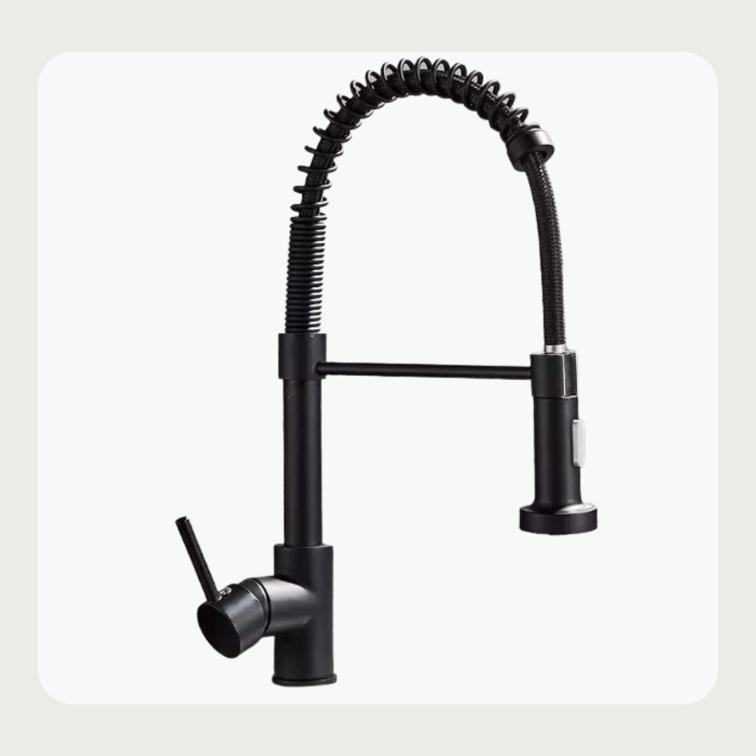 Pure Big Brother Single Kitchen Tap - Black