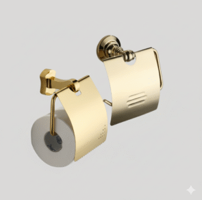 Gold Wall Mount Tissue Holder