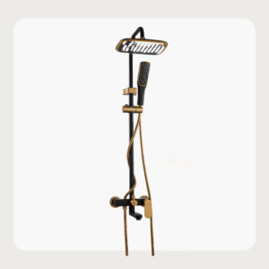 Luxury Black & Gold  BRIMIX Rain Shower Set