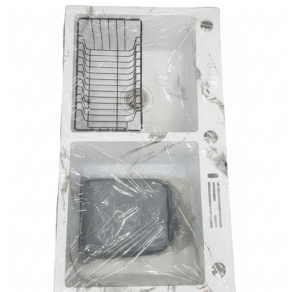 white double-bowl kitchen sink lagos