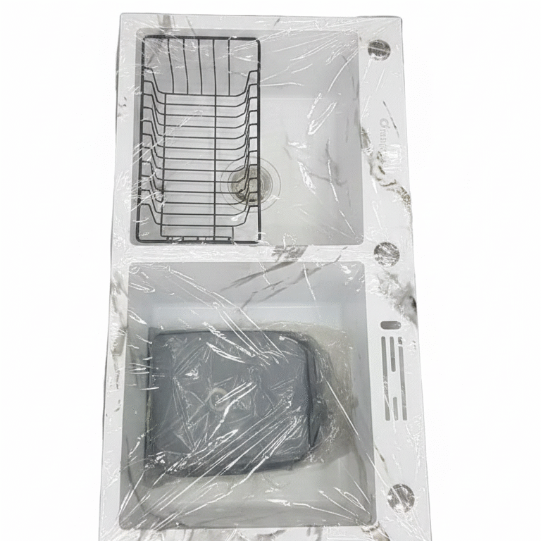 white double-bowl kitchen sink lagos