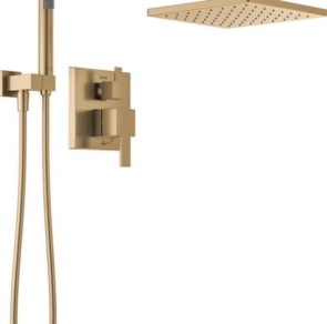 gold concealed shower set