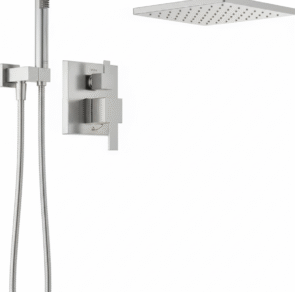 silver concealed shower set