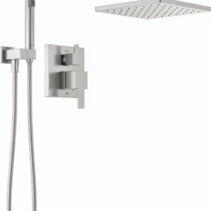 silver concealed shower set