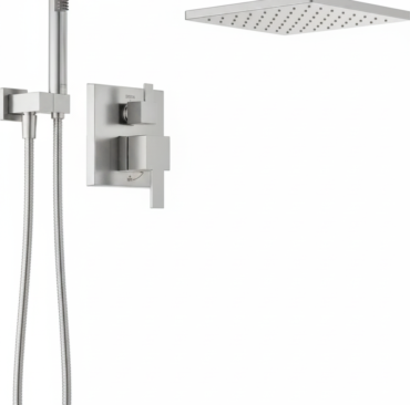 silver concealed shower set