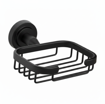 Black Designed Soap Dish
