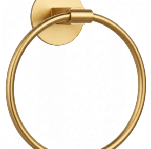 Gold Ring Towel Rail