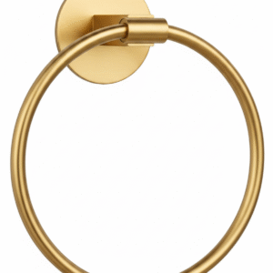 Gold Ring Towel Rail