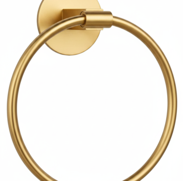 Gold Ring Towel Rail