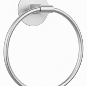 Silver Ring Towel Rail