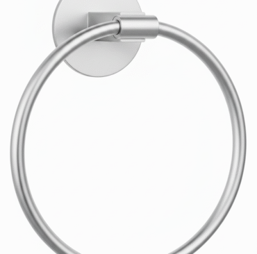 Silver Ring Towel Rail